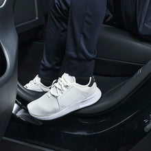 Load image into Gallery viewer, 2Pcs Leather Car Rear Door Sill Protector Scuff Plate Cover Door Inner Sill Cover Decal Sticker For Tesla Model Y 2021 2022
