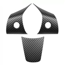 Load image into Gallery viewer, 3Pcs Car Steering Wheel Cover Trim ABS Sticker Patch Modified Decoration for Tesla Model 3 Model Y Interior Accessories
