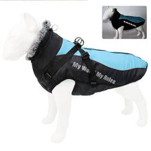 Load image into Gallery viewer, Reflective Winter Warm Thicken Pet Dog Jacket Waterproof High Collar Dog Clothes for Medium Large Dogs Puppy Coat
