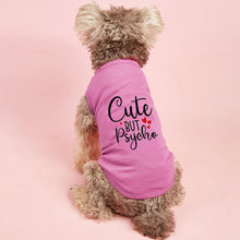 Load image into Gallery viewer, Fashion Letters Printed Pet Dog T-shirt Pure Cotton Dog Clothes for French Bulldog Small Mediun Dogs Soft Breathable
