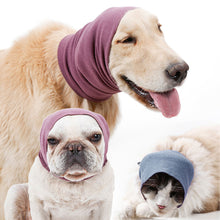 Load image into Gallery viewer, Pet Anti-shock Noise-proof Warm Bathing Grooming Earmuffs Turban Dog Ears Cover Headscarf Head Wrap Decompress Tool
