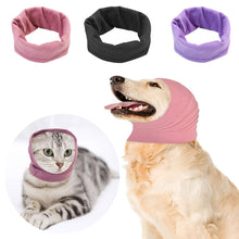 Load image into Gallery viewer, Pet Anti-shock Noise-proof Warm Bathing Grooming Earmuffs Turban Dog Ears Cover Headscarf Head Wrap Decompress Tool
