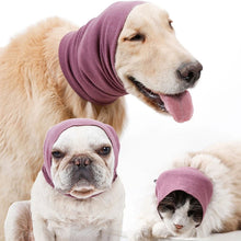 Load image into Gallery viewer, Pet Anti-shock Noise-proof Warm Bathing Grooming Earmuffs Turban Dog Ears Cover Headscarf Head Wrap Decompress Tool
