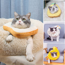 Load image into Gallery viewer, Pet Cat E-Collar Recovery Cone Protection Elizabeth Collar Adjustable Cotton Blends Collar Printed Elizabeth Circle for Cat
