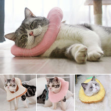 Load image into Gallery viewer, Pet Cat E-Collar Recovery Cone Protection Elizabeth Collar Adjustable Cotton Blends Collar Printed Elizabeth Circle for Cat
