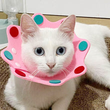 Load image into Gallery viewer, Pet Cat E-Collar Recovery Cone Protection Elizabeth Collar Adjustable Felt Material Collar Printed Elizabeth Circle for Cat
