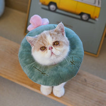 Load image into Gallery viewer, Pet Cat E-Collar Recovery Cone Protection Elizabeth Collar Adjustable Cotton Blends Collar Printed Elizabeth Circle for Cat
