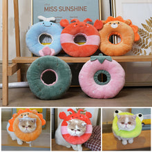 Load image into Gallery viewer, Pet Cat E-Collar Recovery Cone Protection Elizabeth Collar Adjustable Cotton Blends Collar Printed Elizabeth Circle for Cat
