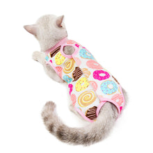 Load image into Gallery viewer, Pet Cat Weaning Cotton Clothes Sterilization Jumpsuit Anti-licking Surgery Recovery Care Suit for Cat Puppy Kitten
