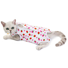 Load image into Gallery viewer, Pet Cat Weaning Cotton Clothes Sterilization Jumpsuit Anti-licking Surgery Recovery Care Suit for Cat Puppy Kitten
