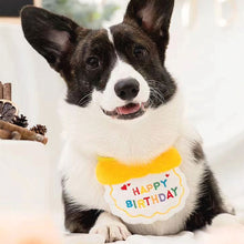 Load image into Gallery viewer, Pet Birthday Celebrate Scarf Cotton Saliva Towel Pet Hat Cat Dog Bibs Puppy Kitten Triangle Kerchief Set
