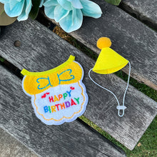 Load image into Gallery viewer, Pet Birthday Celebrate Scarf Cotton Saliva Towel Pet Hat Cat Dog Bibs Puppy Kitten Triangle Kerchief Set
