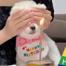 Load image into Gallery viewer, Pet Birthday Celebrate Scarf Cotton Saliva Towel Pet Hat Cat Dog Bibs Puppy Kitten Triangle Kerchief Set
