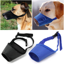 Load image into Gallery viewer, Anti Barking Dog Muzzle For Small Large Dogs Adjustable Mesh Breathable Pet Mouth Muzzles Nylon Straps Dog Accessories
