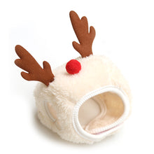 Load image into Gallery viewer, Christmas Pet Cat Dog Hat Santa Antler Puppy Xmas Holiday Costume Caps Bibs Christmas Pet Winter Clothing Party Photo Props
