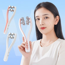Load image into Gallery viewer, EMS Micro Current Roller Face Slimming Device for Household V-face Beauty Firming Lifting Facial Massage Equipment
