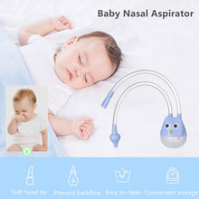 Load image into Gallery viewer, Cartoon Baby Mouth Suction Nasal Aspirator Baby Nasal Mucus Cleaner Newborn Anti Reflux Catheter Nasal Aspirator
