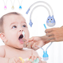 Load image into Gallery viewer, Cartoon Baby Mouth Suction Nasal Aspirator Baby Nasal Mucus Cleaner Newborn Anti Reflux Catheter Nasal Aspirator
