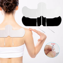 Load image into Gallery viewer, 2mm Plug Non-woven Fabric Reusable Shoulder neck Patch Self Adhesive Electrode Pads Conductive Gel Body Physiotherapy Electrodes
