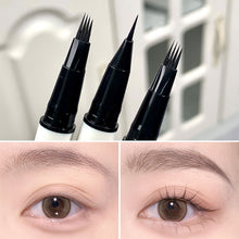 Load image into Gallery viewer, Four Claw Water Eyebrow Pen with Two Forked Ends Delicate Natural Waterproof Long-lasting Anti-smudge Eyebrow Pencil Cosmetics
