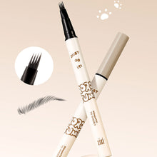 Load image into Gallery viewer, Four Claw Water Eyebrow Pen with Two Forked Ends Delicate Natural Waterproof Long-lasting Anti-smudge Eyebrow Pencil Cosmetics
