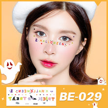 Load image into Gallery viewer, Waterproof Halloween Tattoo Stickers Simulation Spider Blood Facial Makeup Halloween Fashion Facial Tattoo Stickers
