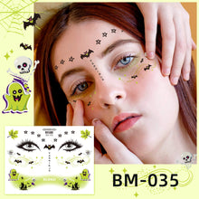Load image into Gallery viewer, Waterproof Children's Party Tattoo Sticker Cartoon Merry Christmas Tattoo Sticker Fashion Festival Face Tattoo Stickers
