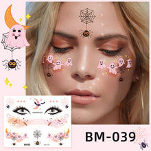 Load image into Gallery viewer, Waterproof Children's Party Tattoo Sticker Cartoon Merry Christmas Tattoo Sticker Fashion Festival Face Tattoo Stickers
