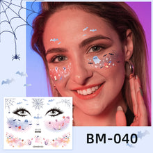 Load image into Gallery viewer, Waterproof Children's Party Tattoo Sticker Cartoon Merry Christmas Tattoo Sticker Fashion Festival Face Tattoo Stickers
