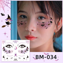 Load image into Gallery viewer, Waterproof Children's Party Tattoo Sticker Cartoon Merry Christmas Tattoo Sticker Fashion Festival Face Tattoo Stickers
