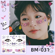 Load image into Gallery viewer, Waterproof Children's Party Tattoo Sticker Cartoon Merry Christmas Tattoo Sticker Fashion Festival Face Tattoo Stickers
