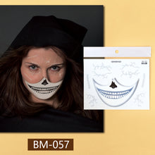 Load image into Gallery viewer, Waterproof Halloween Tattoo Stickers Simulation Spider Blood Facial Makeup Halloween Fashion Facial Tattoo Stickers

