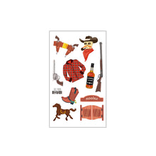 Load image into Gallery viewer, Waterproof Children's Party Tattoo Sticker Cute Cartoon Cowboy Tattoo Sticker Fashion Kids Face Tattoo Stickers
