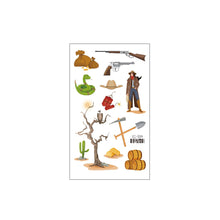 Load image into Gallery viewer, Waterproof Children's Party Tattoo Sticker Cute Cartoon Cowboy Tattoo Sticker Fashion Kids Face Tattoo Stickers
