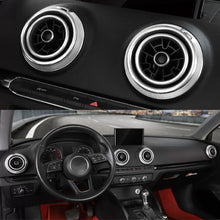 Load image into Gallery viewer, 4Pcs Car Decal Instruments Air Outlet Cover Decoration Ring Stickers for Audi A3 S3 Q2 Auto Interior Aluminum Alloy Accessories
