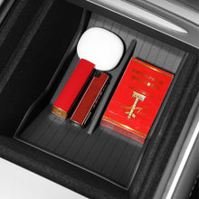 Load image into Gallery viewer, Car Central Armrest Storage Box Hidden Boxes Auto Accessories Interior Organizer TPE Waterproof For Tesla Model 3/Y
