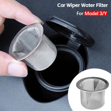 Load image into Gallery viewer, Car Front Wiper Water Filter Metal Mesh Grille Guards Grid Inserts Washer Tank Nozzle Strainer For Tesla Model 3/Y/S/X Accessories
