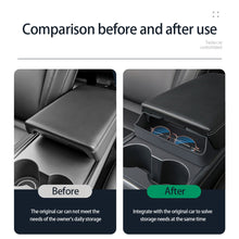 Load image into Gallery viewer, Car Center Armrest Hidden Storage Box Center Console Storage Organizer Interior Accessories For Tesla Model 3 Model Y

