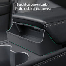 Load image into Gallery viewer, Car Center Armrest Hidden Storage Box Center Console Storage Organizer Interior Accessories For Tesla Model 3 Model Y
