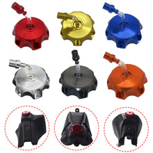 Load image into Gallery viewer, Universal CNC Motorcycle Fuel Tank Cap Aluminum For 70cc 110cc 125cc 150CC Vent Kayo Bse Chinese CRF TTR KLX Gas ATV Dirt Pit Bike

