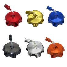 Load image into Gallery viewer, Universal CNC Motorcycle Fuel Tank Cap Aluminum For 70cc 110cc 125cc 150CC Vent Kayo Bse Chinese CRF TTR KLX Gas ATV Dirt Pit Bike
