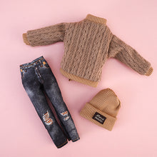 Load image into Gallery viewer, 1sey Clothes for 30cm Doll Fashion Outfits Wear Casual Sweater Shirt Pants Hat Clothes Accessories for 11.8inch Doll Girl Gift Toy
