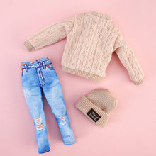 Load image into Gallery viewer, 1sey Clothes for 30cm Doll Fashion Outfits Wear Casual Sweater Shirt Pants Hat Clothes Accessories for 11.8inch Doll Girl Gift Toy
