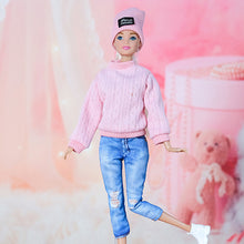 Load image into Gallery viewer, 1sey Clothes for 30cm Doll Fashion Outfits Wear Casual Sweater Shirt Pants Hat Clothes Accessories for 11.8inch Doll Girl Gift Toy
