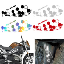 Load image into Gallery viewer, Universal Motorcycle Front Fender Body Comb Style Stickers Reflective Waterproof Decal
