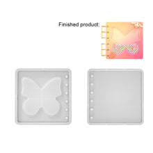 Load image into Gallery viewer, Quicksand Resin Notebook Cover Silicone Mold DIY Epoxy Paper Cover Molds Resin Casting Mold For DIY Diary Book
