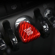 Load image into Gallery viewer, Carbon Fiber Car Ignition Engine Start Stop Button Interior Trim Sticker Cover Decal for Mini Cooper F54 F55 F56 F57 F60 Accessories
