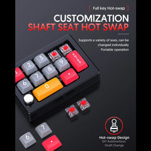Load image into Gallery viewer, 13 Key Macro Programmable Fully Hot Swappable Mechanical Switch 7 Color RGB Light Gaming Mini Keyboard

