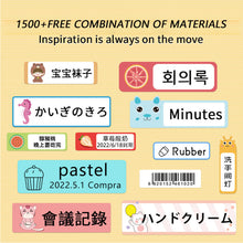 Load image into Gallery viewer, Wireless Mini Thermal Printer P15 Portable inkless printing Label Printer Self-adhesive sticker label Printer Bluetooth connect printer for Office homes Similar as Phomemo D30 Marklife P15 P12 P11 L12 DELI Q2 PRT M11
