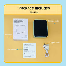 Load image into Gallery viewer, Wireless Mini Thermal Printer P15 Portable inkless printing Label Printer Self-adhesive sticker label Printer Bluetooth connect printer for Office homes Similar as Phomemo D30 Marklife P15 P12 P11 L12 DELI Q2 PRT M11

